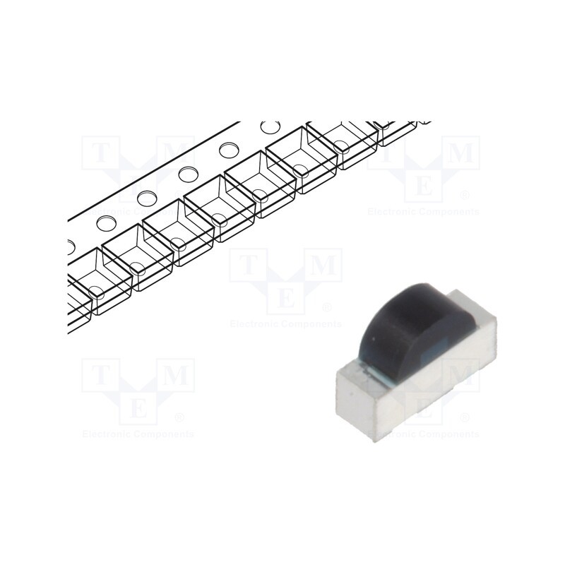 20 pcs : VEMD10940F - PIN IR photodiode, SMD, 920nm, 780÷1050nm, 150°, flat, black