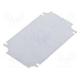 10 pcs : ZMB57 - Mounting plate, steel, W: 66mm, L: 108mm, Thk: 1.5mm, Plating: zinc