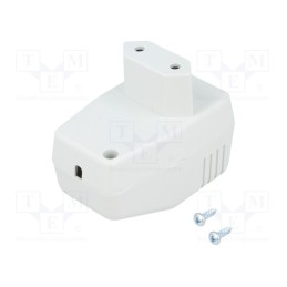 10 pcs : KM-46N/GY - Enclosure: for power supplies, X: 40mm, Y: 66mm, Z: 40mm, ABS, grey