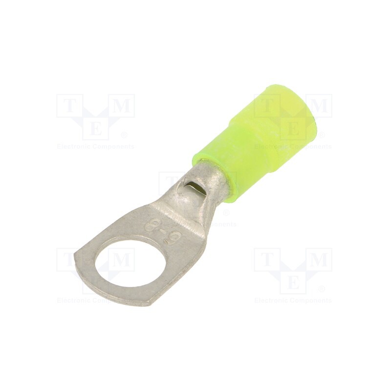 50 pcs : BM003371 - Tip: ring tube, M8, Ø: 8.2mm, 4÷6mm2, crimped, for cable, insulated