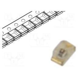 20 pcs : KPHHS-1005SURCK - LED, SMD, 0402, red, 120÷220mcd, 1x0.5x0.5mm, 120°, 1.95÷2.5V, 20mA
