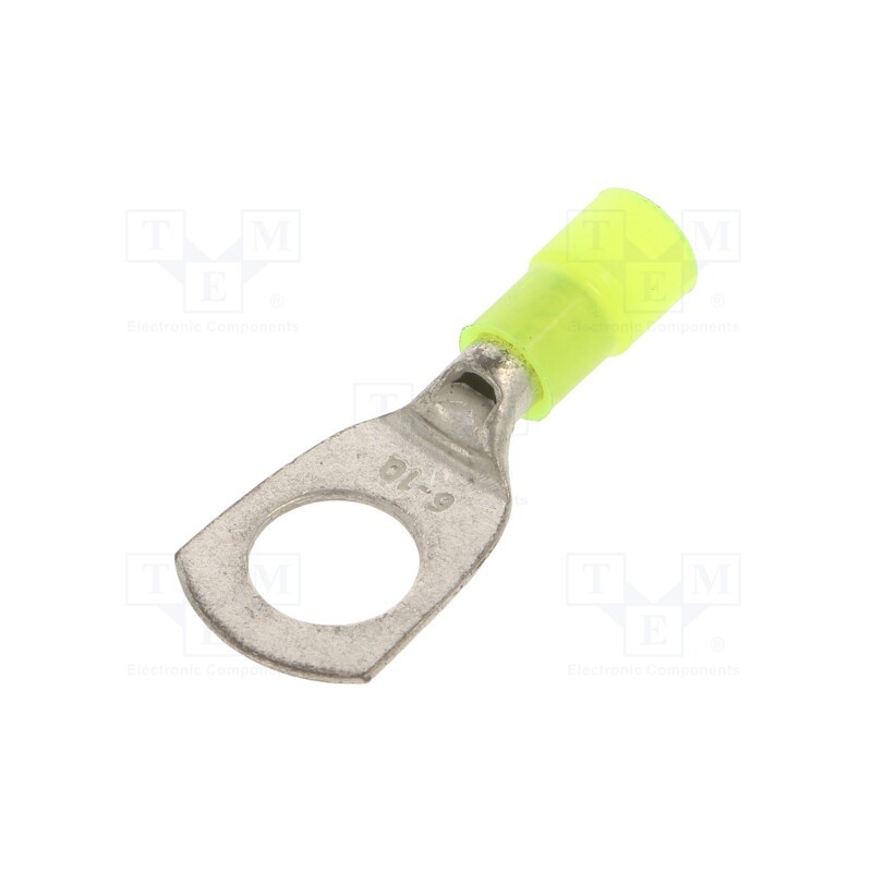 50 pcs : BM003431 - Tip: ring tube, M10, Ø: 10.2mm, 4÷6mm2, crimped, for cable, tinned