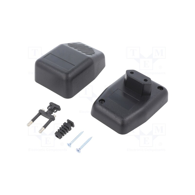 10 pcs : Z35 ABS - Enclosure: for power supplies, X: 62mm, Y: 85mm, Z: 50mm, ABS, black