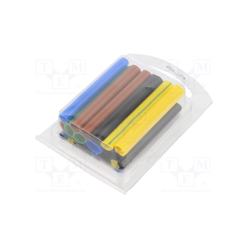 10 set : WET0011 - Set of heat shrink sleeves, 2: 1, 50mm, polyolefine, 22pcs.