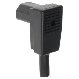 1 pcs - Bulgin C13 Right Angle Cable Mount IEC Connector Socket, 10A, 250 V