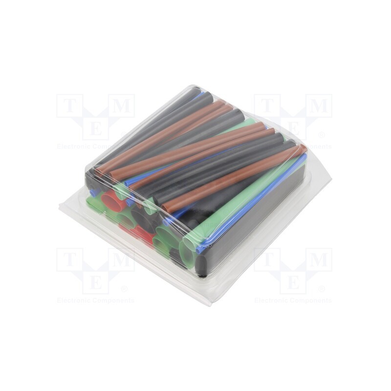 10 set : WET0031 - Set of heat shrink sleeves, 2: 1, 90mm, polyolefine, 36pcs.