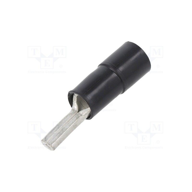 50 pcs : BM00450 - Tip: wire pin, Ø: 4.3mm, 10mm2, crimped, for cable, insulated, black