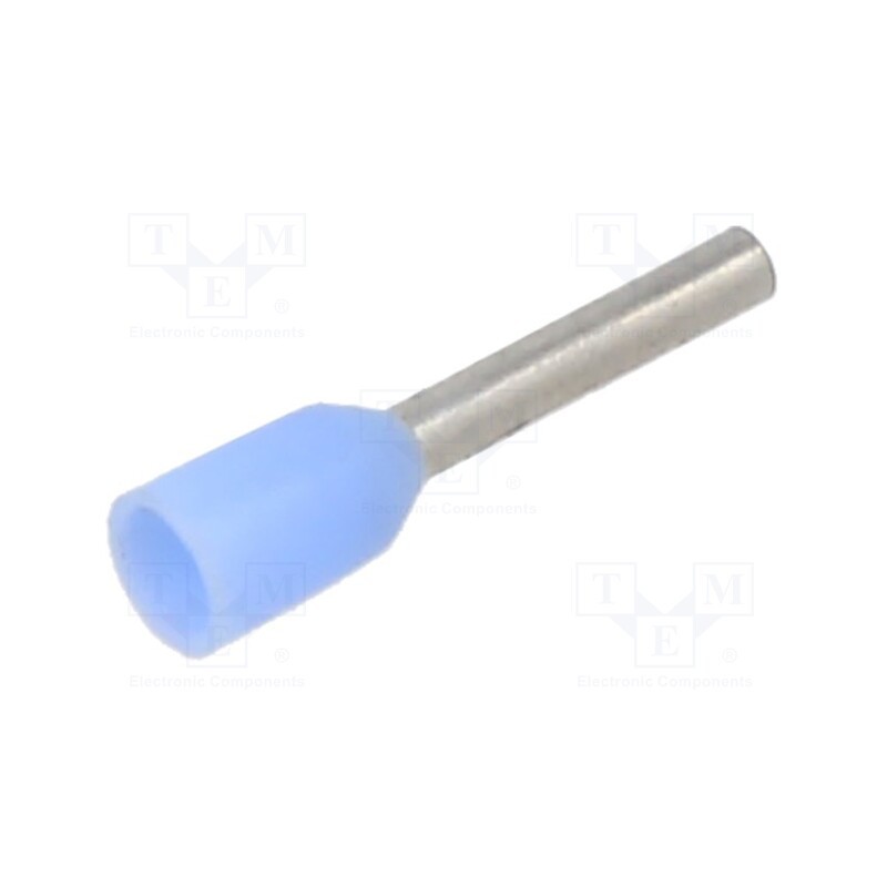 100 pcs : BM005004 - Tip: bootlace ferrule, insulated, copper, 0.25mm2, 8mm, tinned