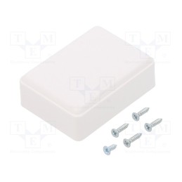 10 pcs : PP085DW-S - Enclosure: multipurpose, X: 37mm, Y: 51mm, Z: 21mm, ABS, white