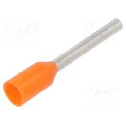 100 pcs : BM005011 - Tip: bootlace ferrule, insulated, copper, 0.5mm2, 10mm, tinned