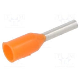 100 pcs : BM005012 - Tip: bootlace ferrule, insulated, copper, 0.5mm2, 6mm, tinned
