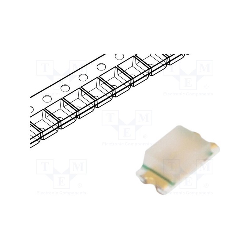 20 pcs : SML-D12V8WT86 - LED, SMD, 0603, red, 16÷40mcd, 1.6x0.8x0.55mm, 2.2V, 20mA, 54mW