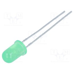 20 pcs : L-53GDLK - LED, 5mm, green, 15÷30mcd, 30°, Front: convex, 2.2÷2.5V
