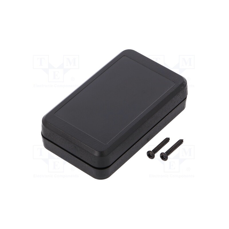 10 pcs : KM-10/BK - Enclosure: multipurpose, X: 36mm, Y: 60mm, Z: 16mm, ABS, black