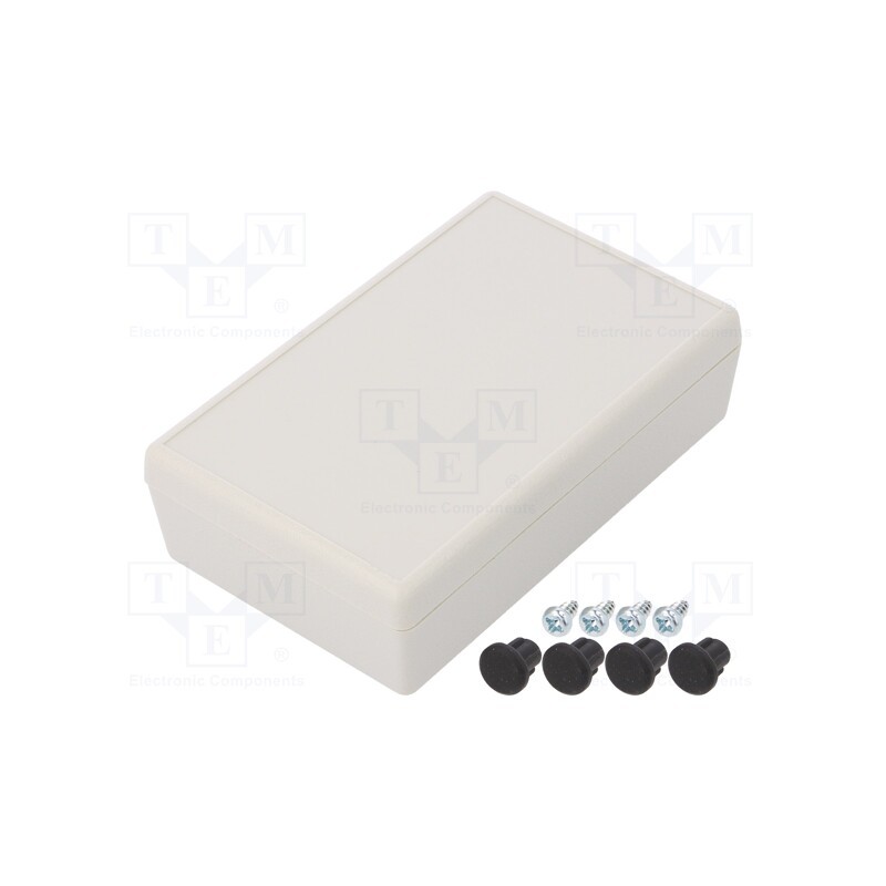 10 pcs : G1200G - Enclosure: multipurpose, X: 57mm, Y: 92mm, Z: 25mm, ABS, light grey