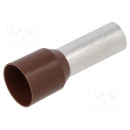50 pcs : BM005161 - Tip: bootlace ferrule, insulated, copper, 25mm2, 18mm, tinned, 4AWG