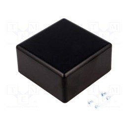 10 pcs : PP083N-S - Enclosure: multipurpose, X: 69mm, Y: 69mm, Z: 37mm, SENSES, ABS, black