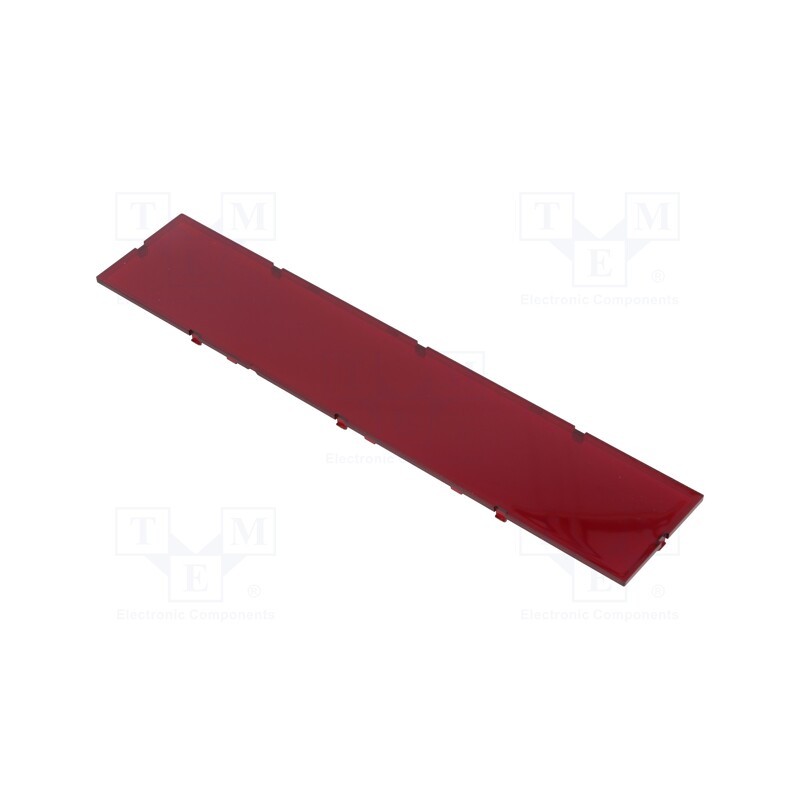 10 pcs : P05120821F -AS - Front panel, without frame,with holder, semi-transparent red