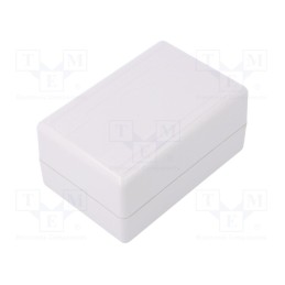 10 pcs : KM-59/GY - Enclosure: multipurpose, X: 75mm, Y: 113mm, Z: 47mm, ABS, grey