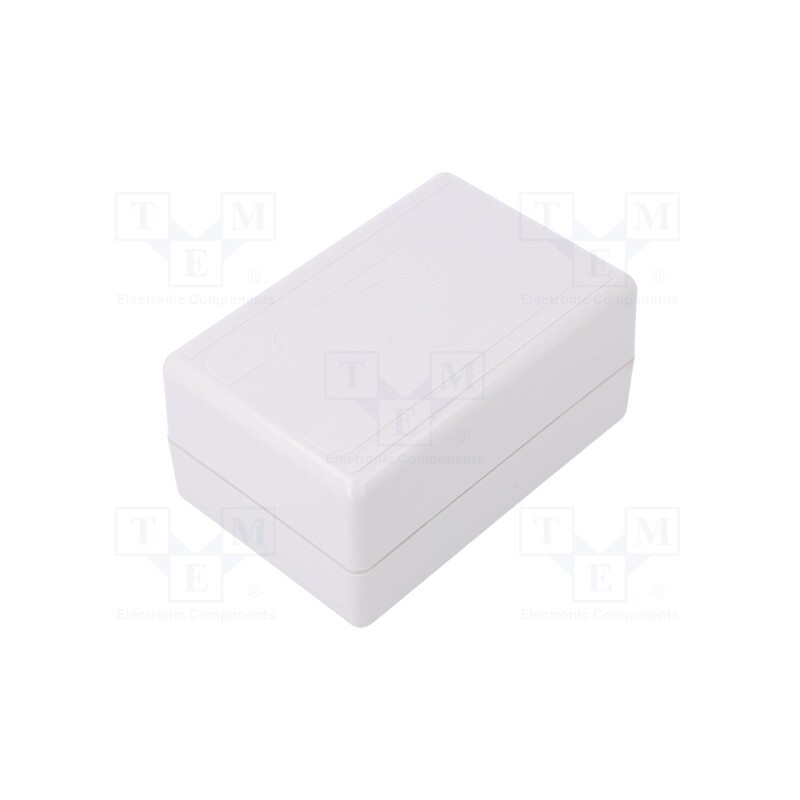 10 pcs : KM-59/GY - Enclosure: multipurpose, X: 75mm, Y: 113mm, Z: 47mm, ABS, grey