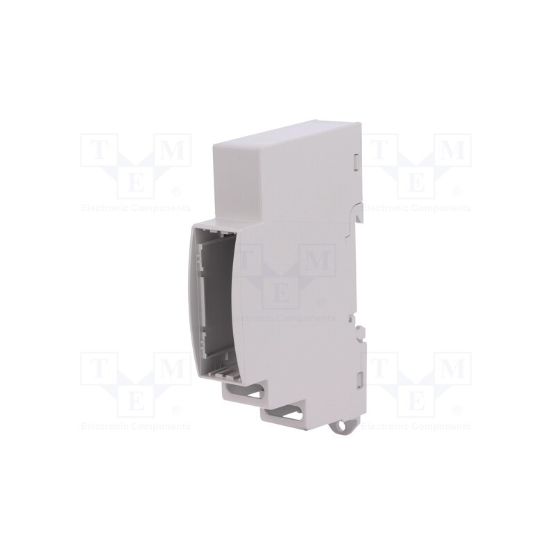 10 pcs : 25.0106000.BL -AS - Enclosure: for DIN rail mounting, Y: 90mm, X: 18mm, Z: 62mm, grey