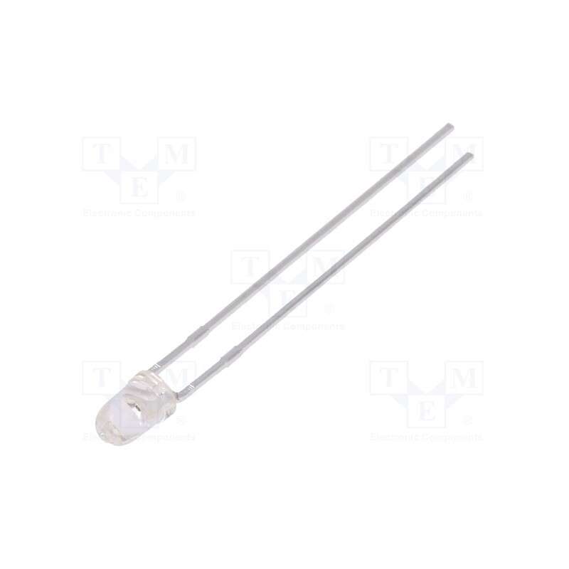 20 pcs : L-7104CGCK - LED, 3mm, green, 150÷330mcd, 30°, Front: convex, 2.1÷2.5V