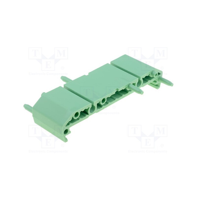 10 pcs : 2970028 - DIN rail mounting bracket, polyamide, 77x22.5mm, Body: green