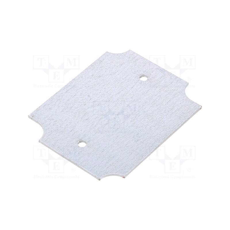 10 pcs : ZMB54 - Mounting plate, steel, W: 64mm, L: 80mm, Thk: 1.5mm, Plating: zinc