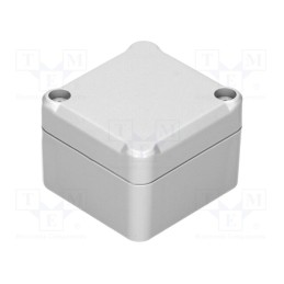 10 pcs : Z116JH ABS - Enclosure: multipurpose, X: 49mm, Y: 51mm, Z: 36mm, ABS, grey, gasket