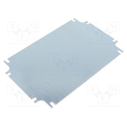 10 pcs : ZMB180.120 - Mounting plate, steel, W: 105mm, L: 165mm, Thk: 1.5mm, Plating: zinc