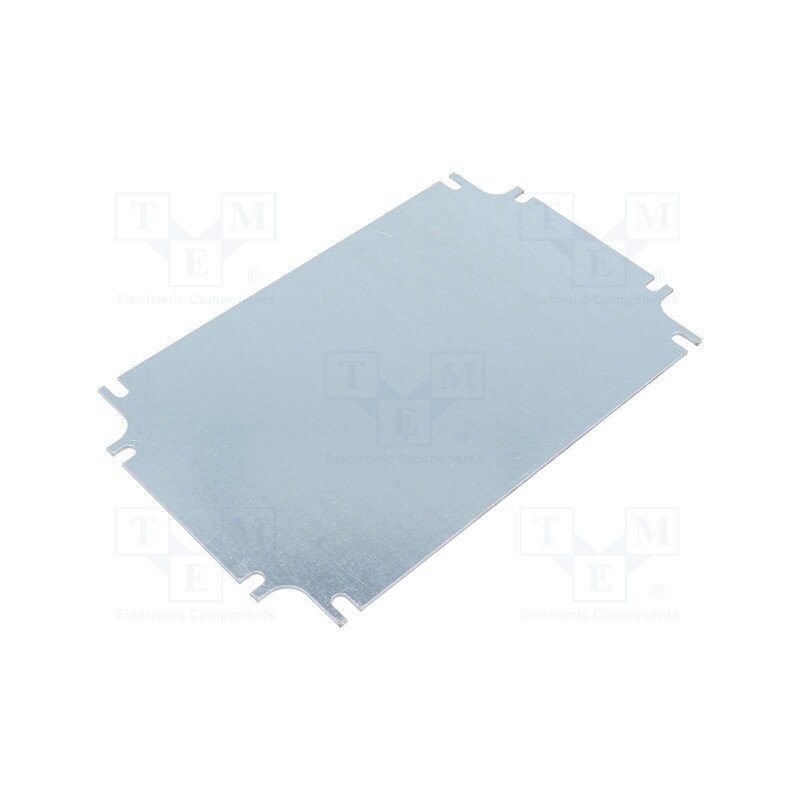 10 pcs : ZMB180.120 - Mounting plate, steel, W: 105mm, L: 165mm, Thk: 1.5mm, Plating: zinc