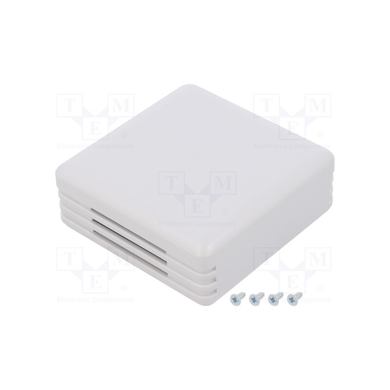 10 pcs : PP042G-S - Enclosure: multipurpose, X: 71mm, Y: 71mm, Z: 27mm, ABS, grey