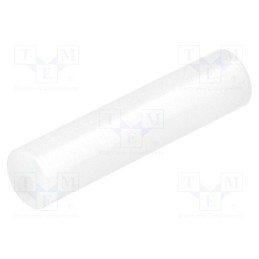 50 pcs : FIX-LED-21 - Spacer sleeve, LED, Øout: 5mm, ØLED: 5mm, L: 21mm, natural, UL94V-2
