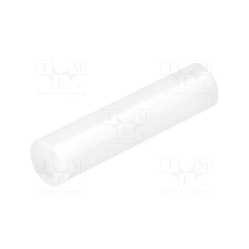 50 pcs : FIX-LED-21 - Spacer sleeve, LED, Øout: 5mm, ØLED: 5mm, L: 21mm, natural, UL94V-2
