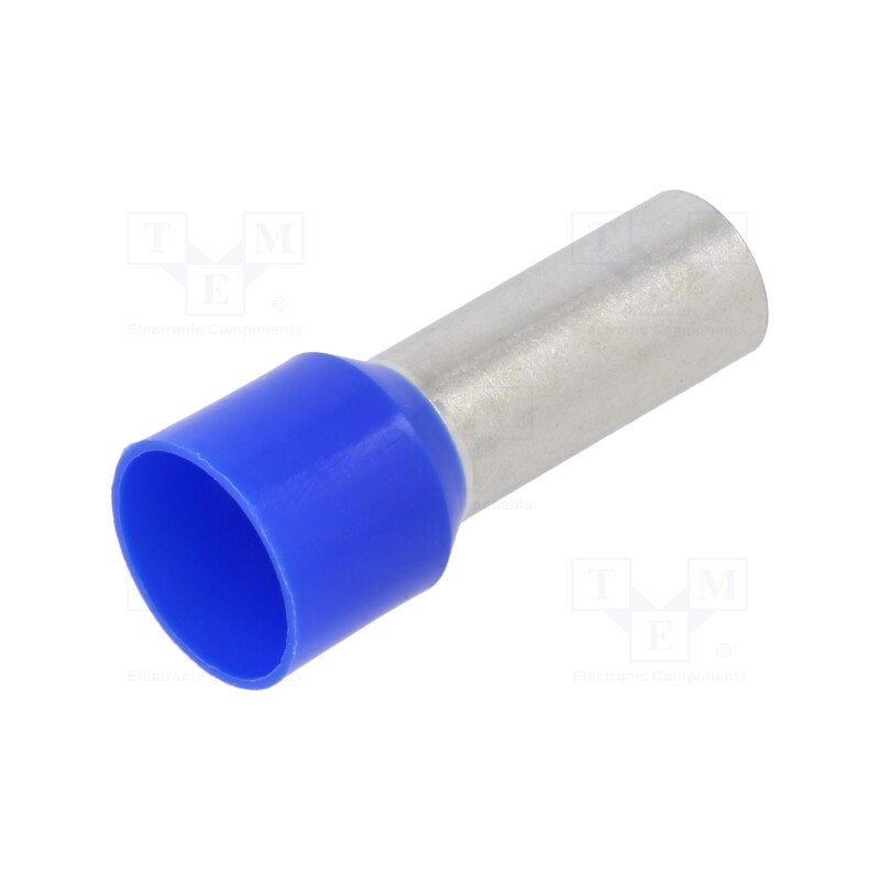 50 pcs : BM006181 - Tip: bootlace ferrule, insulated, copper, 50mm2, 25mm, tinned, blue