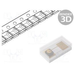 20 pcs : KPG-0603SEC-E-TT - LED, SMD, 0201, red, 45÷120mcd, 0.65x0.35x0.2mm, 135°, 1.94÷2.4V