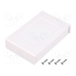 10 pcs : Z122B - Enclosure: multipurpose, X: 69mm, Y: 108mm, Z: 24mm, ABS, white