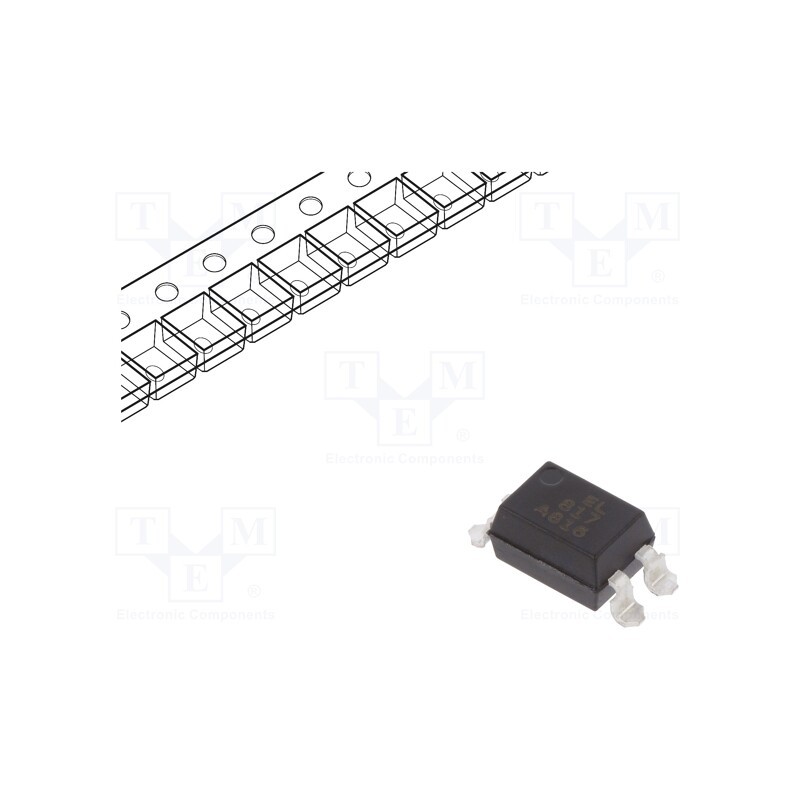 20 pcs : EL817S1(A)(TU) - Optocoupler, SMD, Ch: 1, OUT: transistor, Uinsul: 5kV, Uce: 35V, EL817