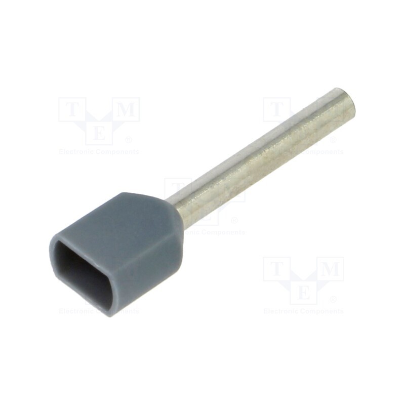 100 pcs : BM006531 - Tip: bootlace ferrule, insulated,double, copper, 0.75mm2, 14mm