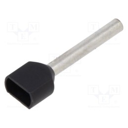 100 pcs : BM006571 - Tip: bootlace ferrule, insulated,double, copper, 1.5mm2, 18mm