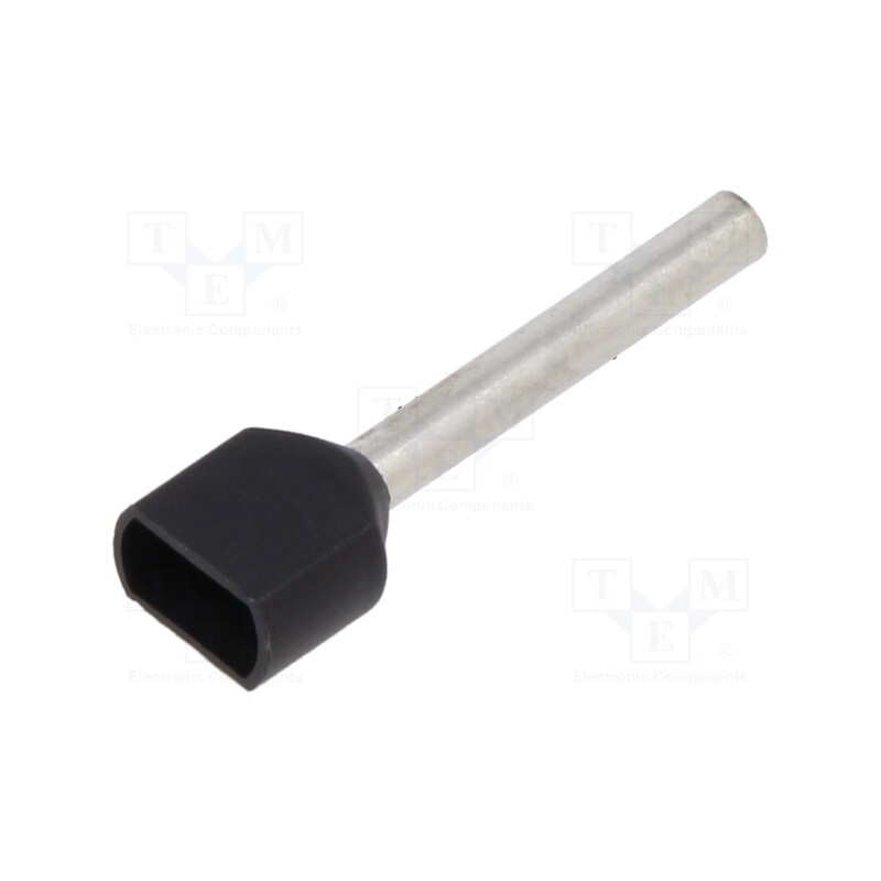 100 pcs : BM006571 - Tip: bootlace ferrule, insulated,double, copper, 1.5mm2, 18mm
