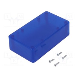 10 pcs : Z77BL - Enclosure: multipurpose, X: 71mm, Y: 124mm, Z: 38mm, ABS