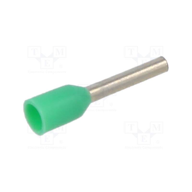 100 pcs : BM007036 - Tip: bootlace ferrule, insulated, copper, 0.34mm2, 6mm, tinned