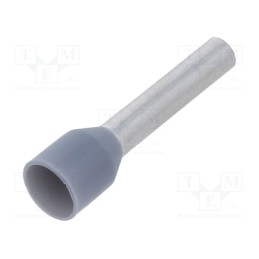 100 pcs : BM007061 - Tip: bootlace ferrule, insulated, copper, 2.5mm2, 12mm, tinned