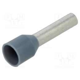 100 pcs : BM007071 - Tip: bootlace ferrule, insulated, copper, 2.5mm2, 10mm, tinned