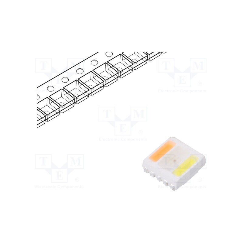 20 pcs : RF-W2SA50TS-A39W - LED, SMD, 5050,PLCC10, RGBW, 5.4x5x1.65mm, 114÷123°, 20mA