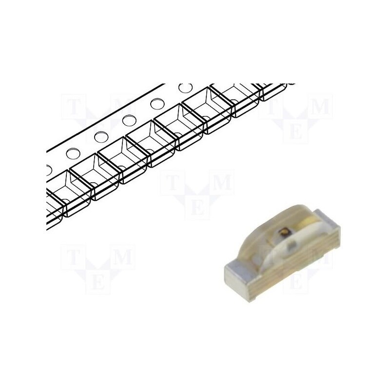 20 pcs : KPA-2106SECK - LED, SMD, 0802, orange, 110÷300mcd, 2.1x1x0.6mm, 120°, 2.1÷2.5V