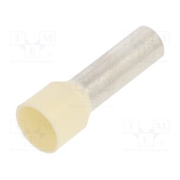 100 pcs : BM00715 - Tip: bootlace ferrule, insulated, copper, 16mm2, 18mm, tinned, 6AWG