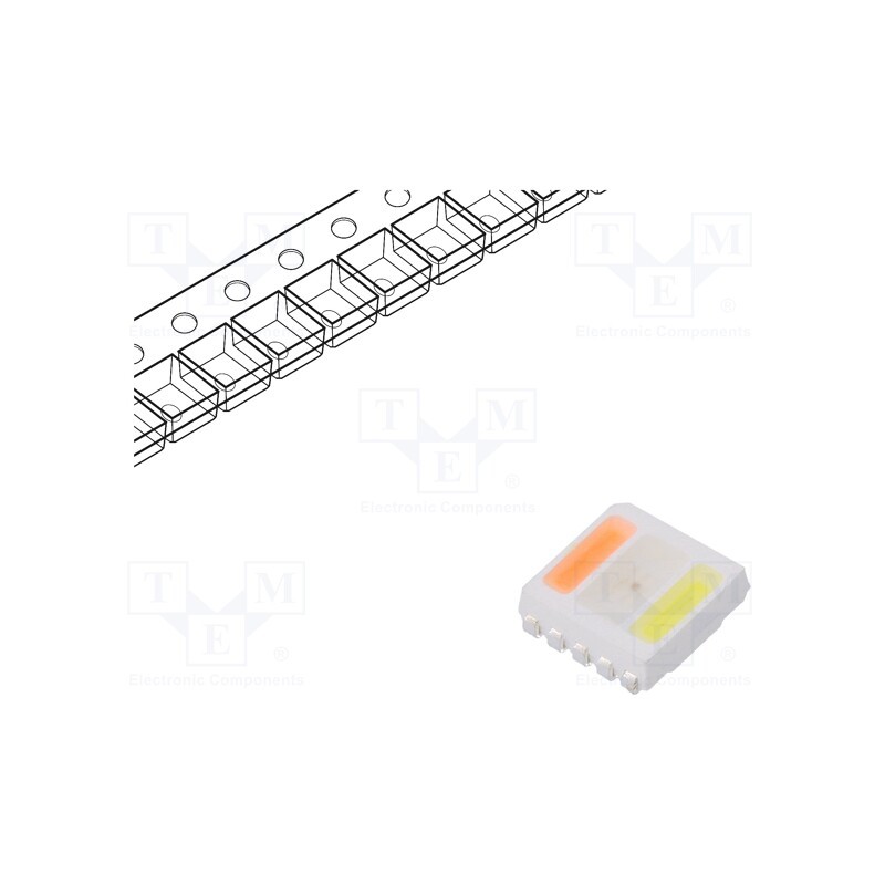 20 pcs : RF-W2SA50TS-A40W - LED, SMD, 5050,PLCC10, RGBW, 5.4x5x1.65mm, 114÷123°, 20mA
