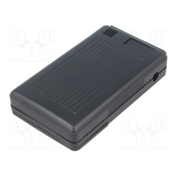 10 pcs : KM-105/BK - Enclosure: specialist, X: 55mm, Y: 95mm, Z: 22mm, ABS, black, screwed